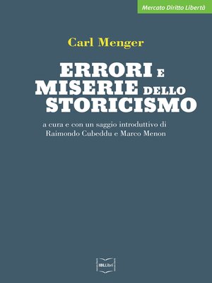 cover image of Errori e miserie dello storicismo
